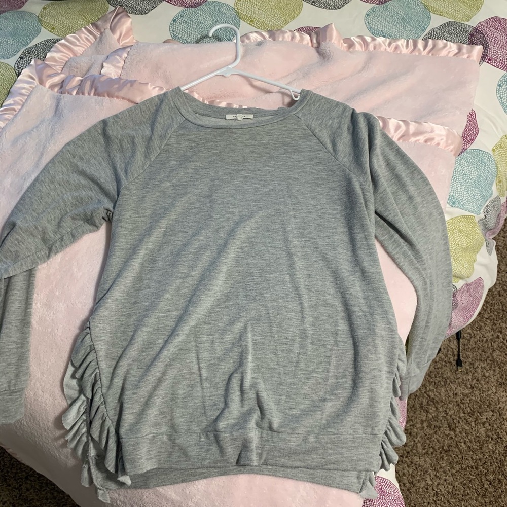 GRAY LONG SLEEVE SHIRT